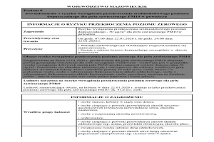 Powiadomienie o ryzyku wystąpienia przekroczenia średniodobowego poziomu dopuszczalnego dla pyłu zawieszonego PM10 w powietrzu