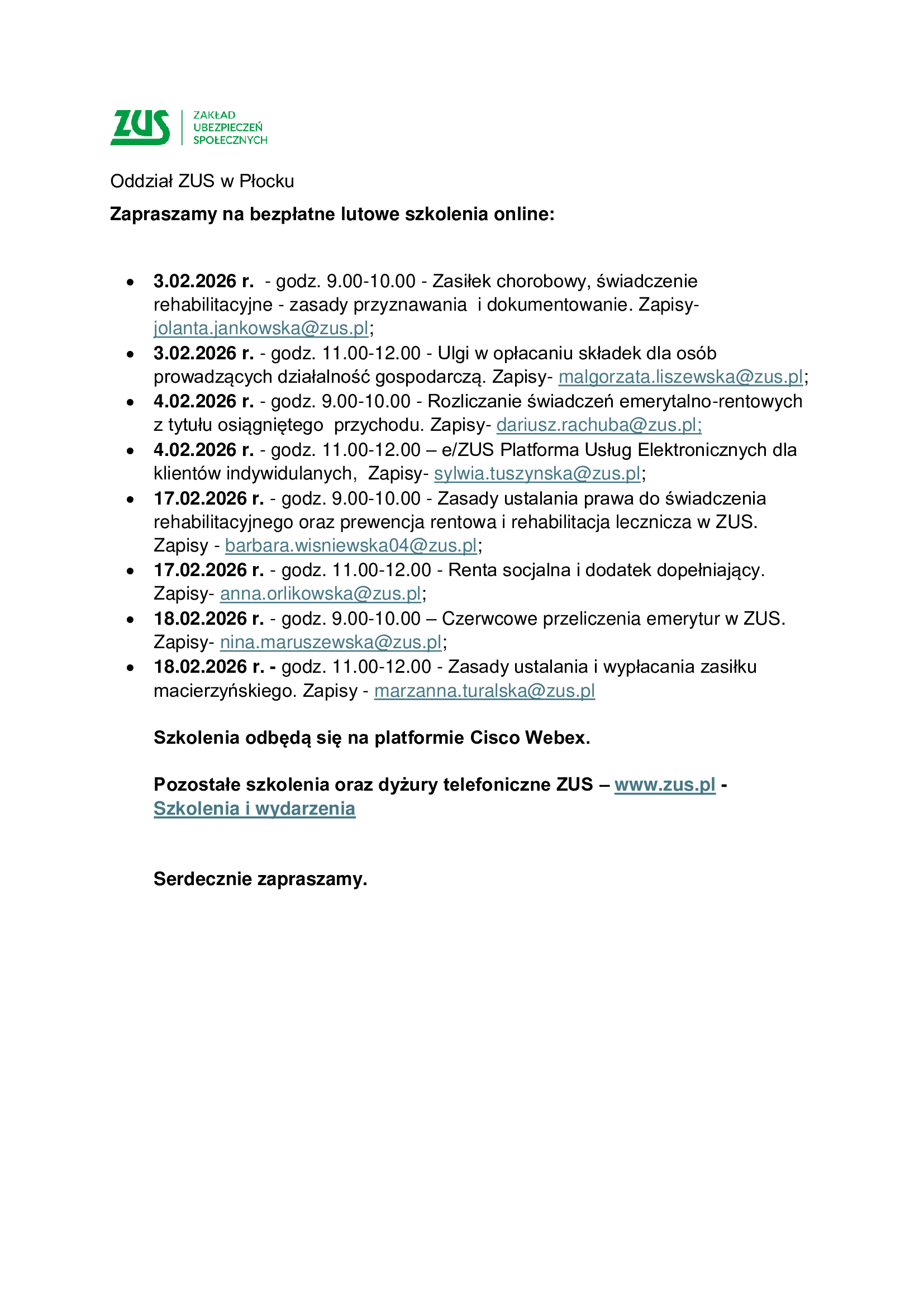 lutowe szkolenia online