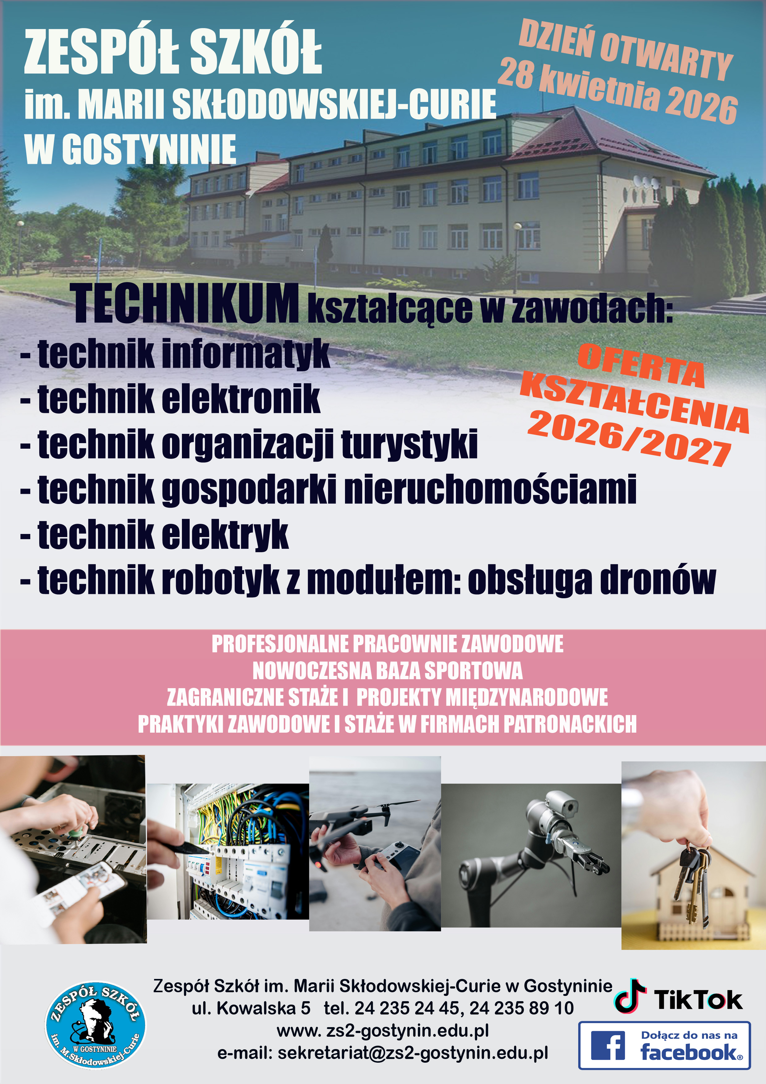 Ulotka informacyjna Technikum w ZS