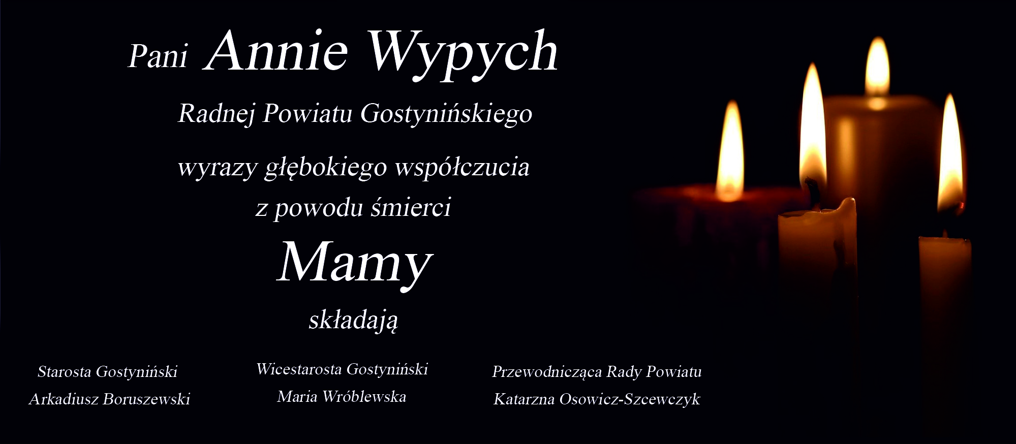 kondolencje Wypych